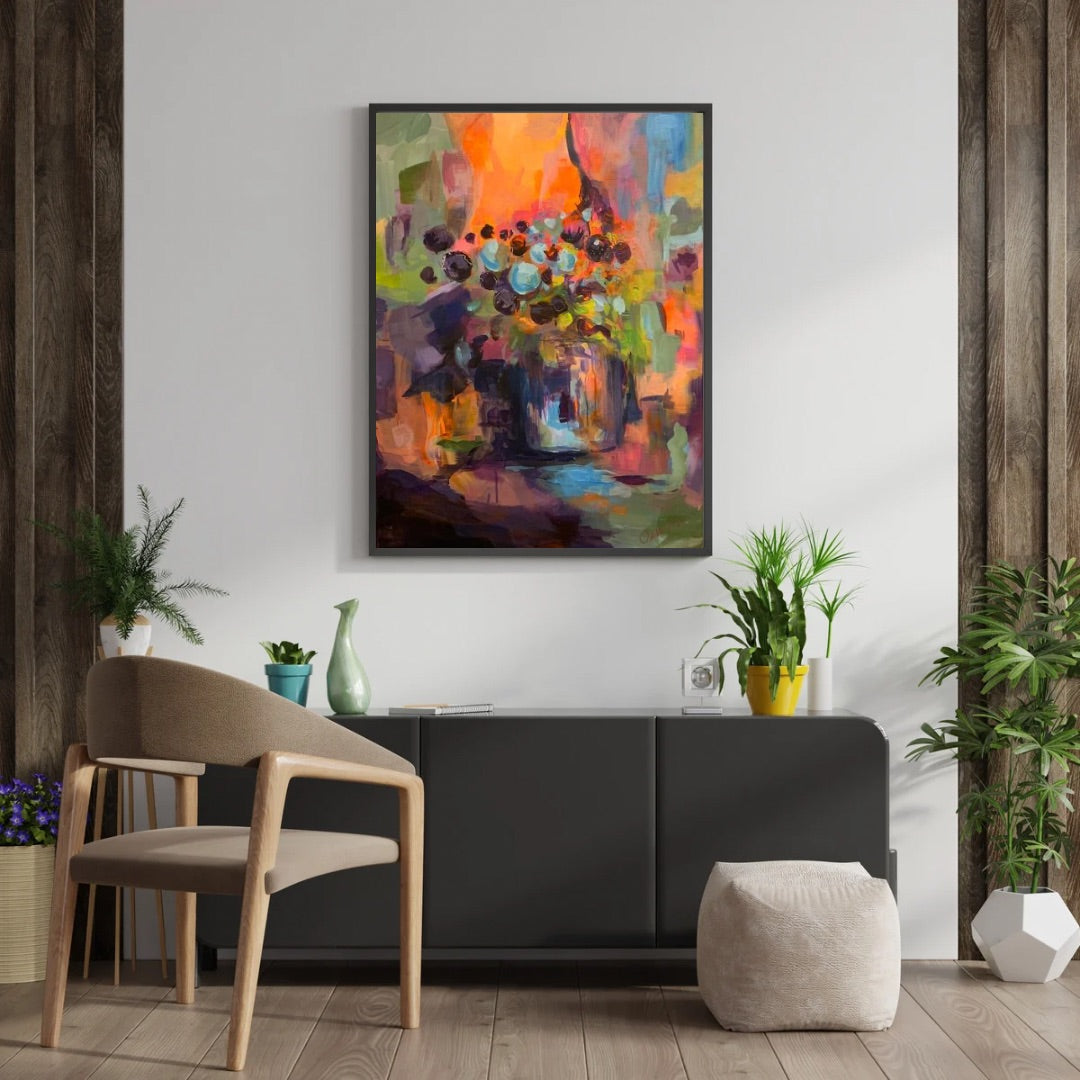 Flowers and surroundings in symbiosis