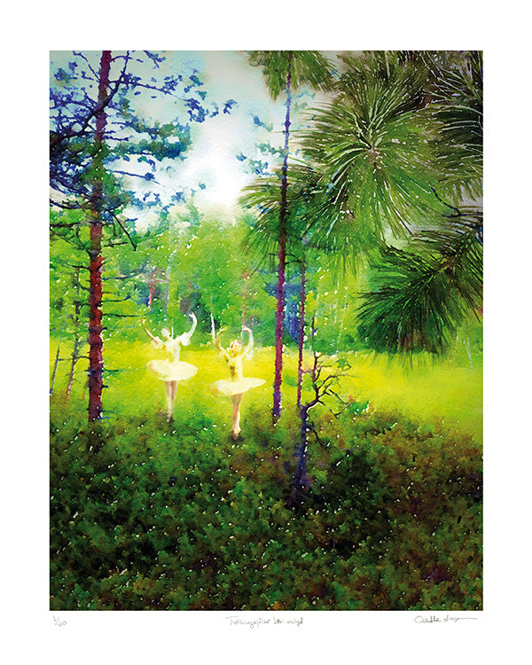 Twin Souls Forever - Giclée Fine Art Print