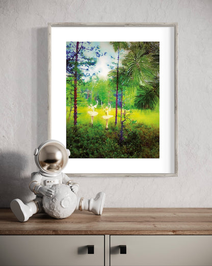 Tvillingsjälar för evigt – Giclée Fine Art Print